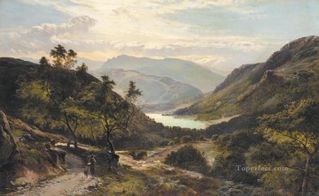湖へ続く道 北ウェールズの風景 シドニー リチャード パーシー マウンテン Oil Paintings